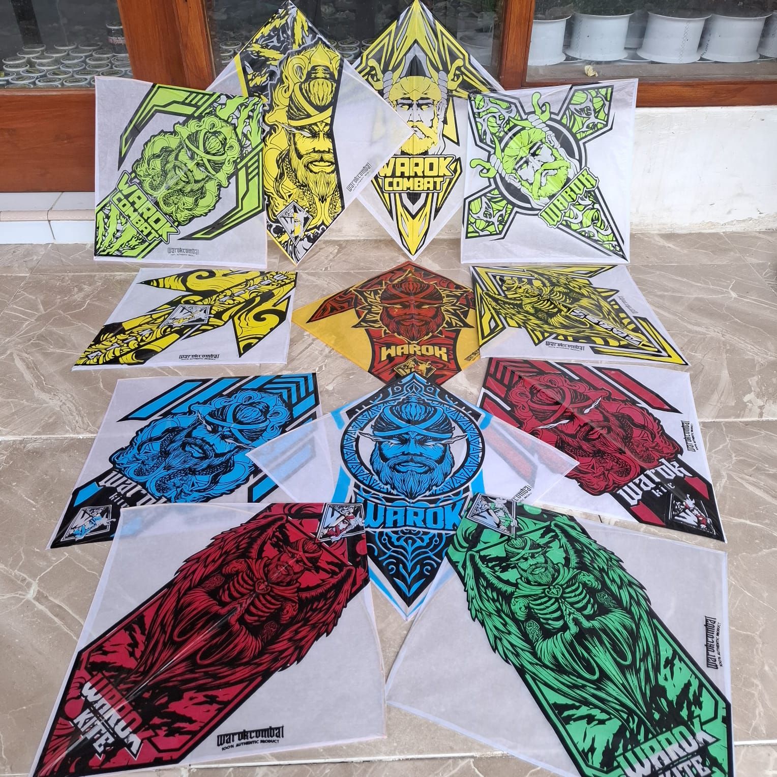 50PCS Layangan Sukhoi Warok Motif Gen Z Super Lilitan Sablon Stabilo 2 Warna Bambu APUS Cocok Untu Main Tarik Ulur Dan Jepret